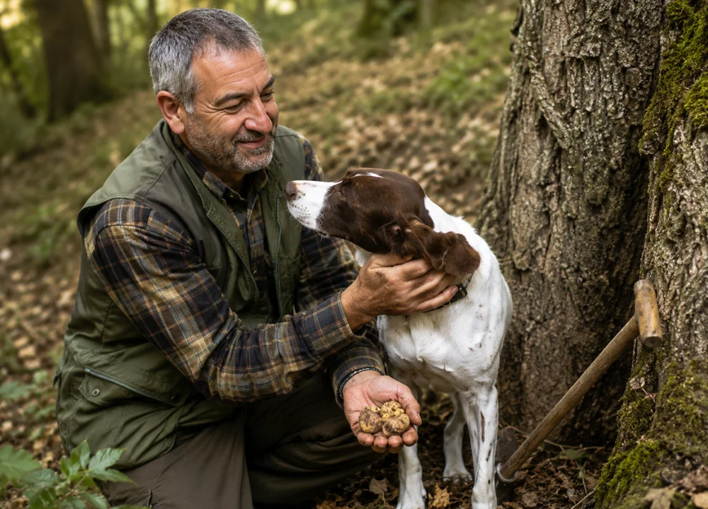Caccia al tartufo nelle Langhe con visita in cantina e degustazione