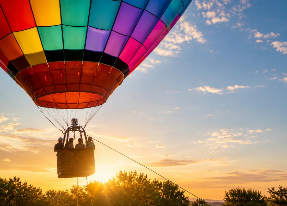 Volo in mongolfiera sul Chianti con brindisi finale