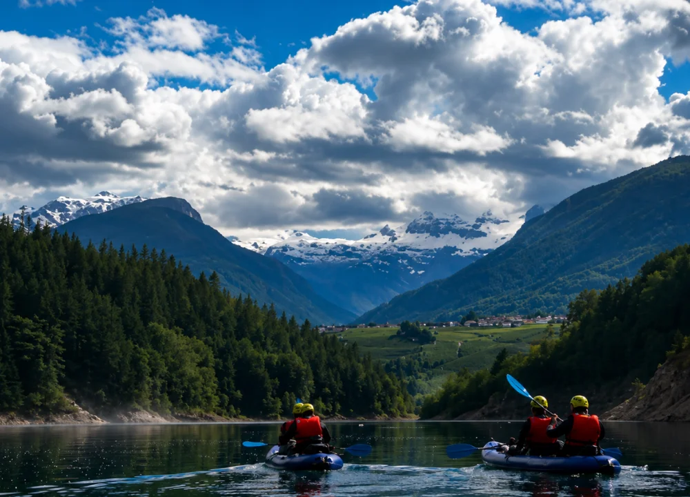 Kayak nei Canyon del Novella con degustazione sul lago