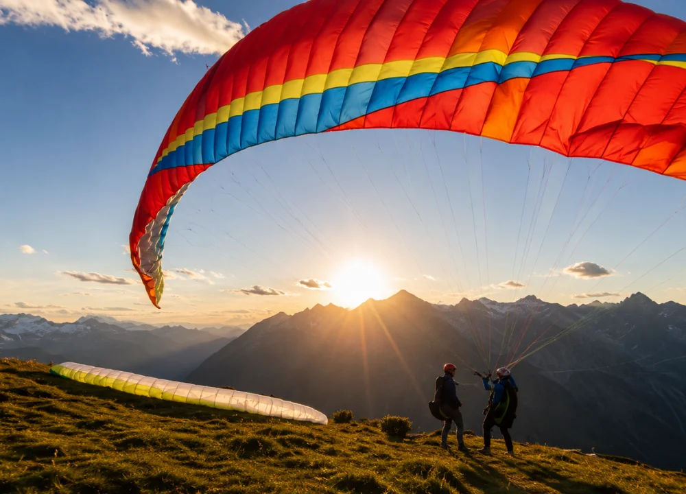 Volo in parapendio biposto sulle Dolomiti di Brenta