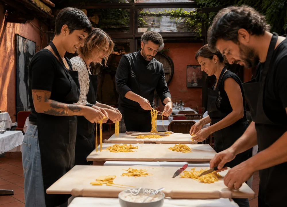 Cooking-class umbra con pranzo e vini biologici