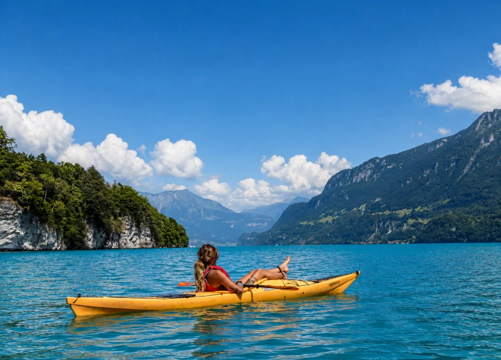 Tour in kayak sul lago di Brienz tra spiagge nascoste e castelli