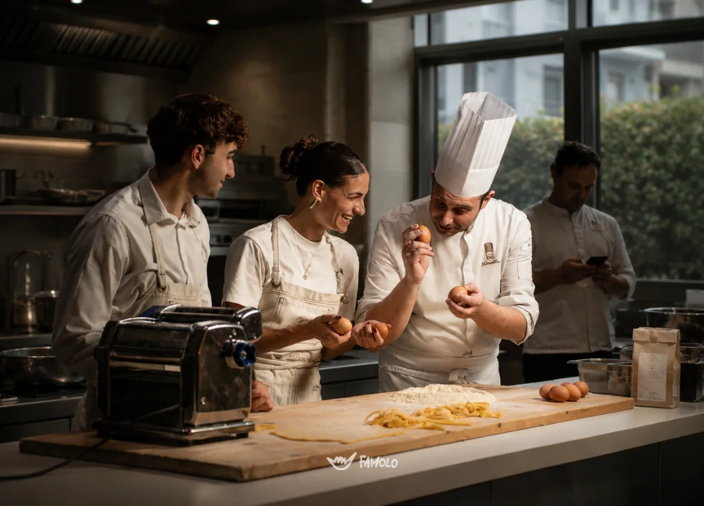 Chef cooking Class con aperitivo e cena degustazione a Milano